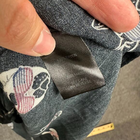 Torrid French Bulldog Print Rayon Button Up Blouse Sz 4X Lightweight Summer - Picture 5 of 8